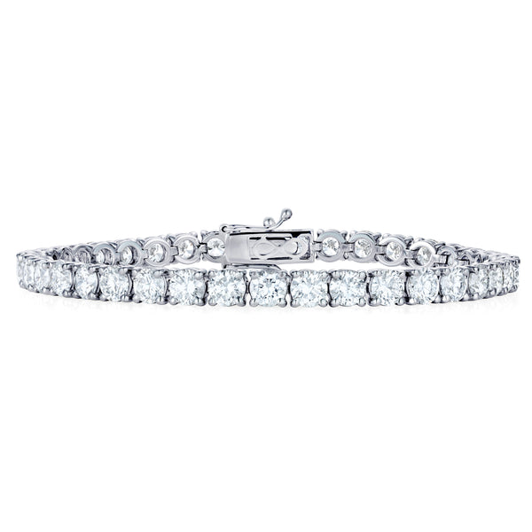 LUXE 12.00ct Lab Diamond Tennis Bracelet with IGI Certified Brilliant-Cut Diamonds in 18K White Gold